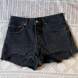 Levi's Black Denim Women's Shorts